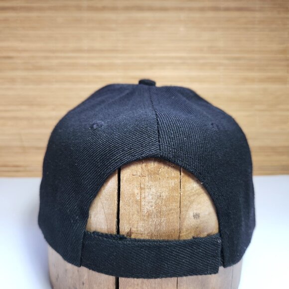 Hunter Hat Cap Live to Hunt Hook & Loop Adjustable Deer Buck Black & Cammo - Picture 8 of 12